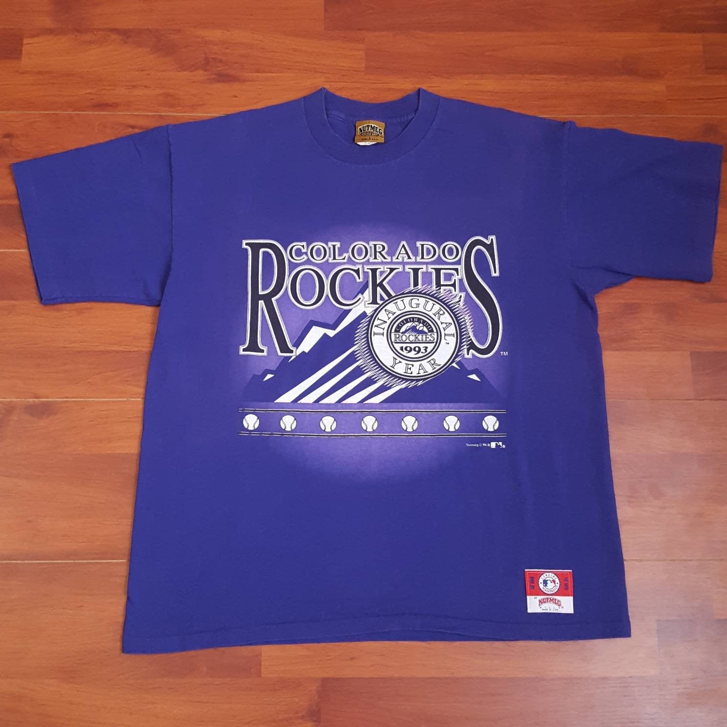 1993 Colorado Rockies Inaugural Season T-shirt Fits Like -  Hong Kong