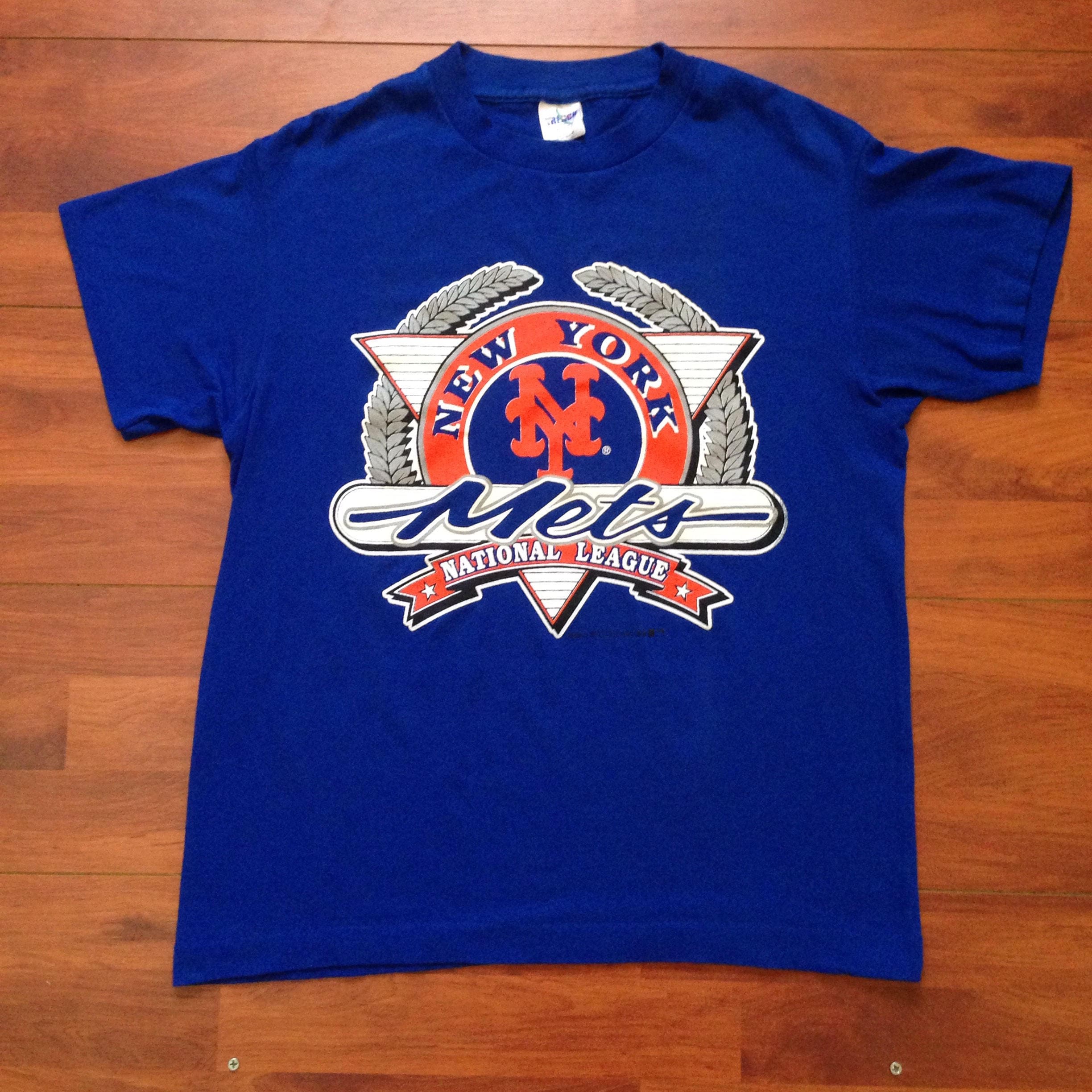 1991 New York Mets Vintage T-Shirt - Fits Like S/M - Trench 50/50