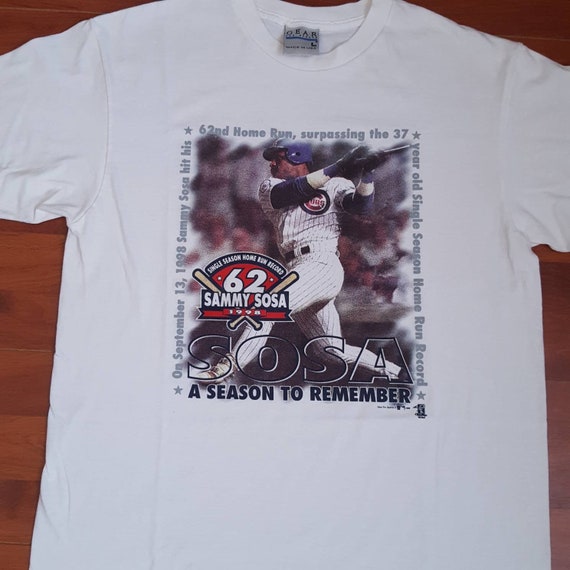 1998 Sammy Sosa Single Season Home Run Record Tee F… Gem