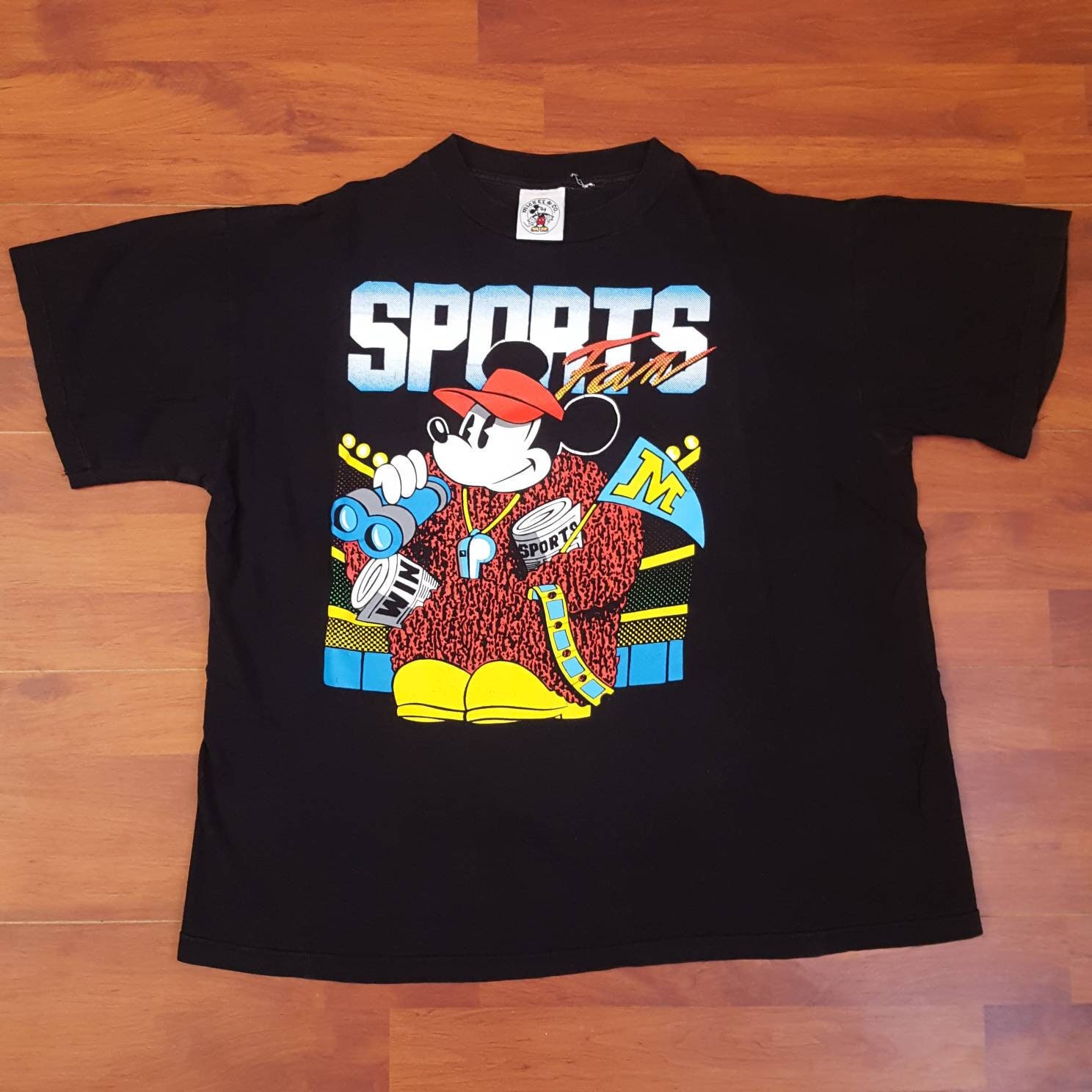 80's or 90's Mickey Inc Tee Mickey Mouse Sports Shirt Fits Like Short ...