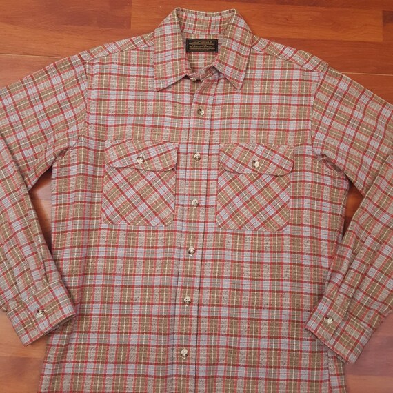 1970's Eddie Bauer Flannel Shirt - Fits Like a Me… - image 4