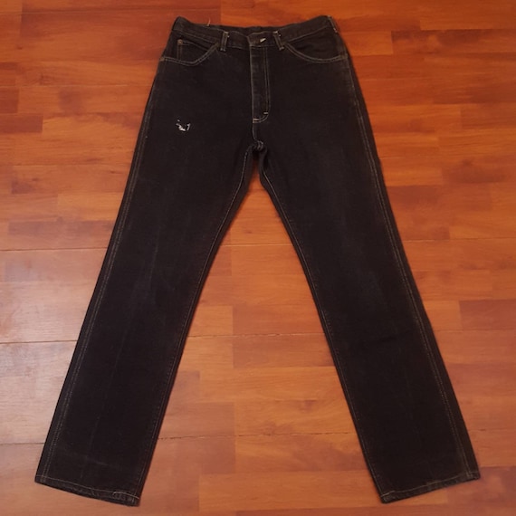 70's/80's Faded Black Lee Riders - Fits Like 30W … - image 4