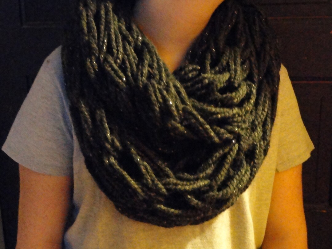Arm Knitted Chunky Infinity Scarf - Etsy