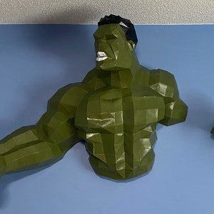 HULK 3D Papercraft: Red/Blue/Green