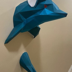 MIAMI DOLPHINS - 3D Poly Papercraft - Wall Mount,