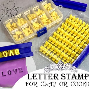 Letter Stamps for Clay