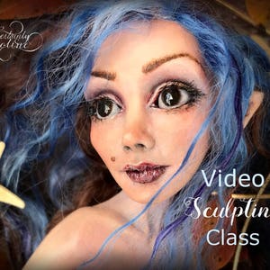 Art Doll Making Tutorial ~ Polymer Clay Tutorial ~ How to Sculpt ~ Dollmaking Online Course: Video, eBook, Template ~ Mermaid Art Doll Class