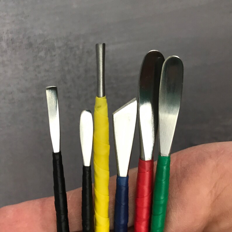 Stainless Steel Metal Sculpting Tool Set for Detailed Clay Etsy