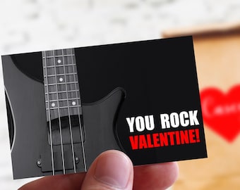 12 You Rock Valentine- School Valentines Cards- Boys Valentine Card- Classroom Valentine Day Cards- Classroom Valentine- Valentines Tags