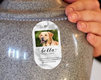 Placa para urna de mascota - Placa para urna de mascota - Placa para urna de perro - Placa conmemorativa para mascota - Etiqueta conmemorativa para mascota - Recuerdo conmemorativo para mascota - Placa para urna de gato