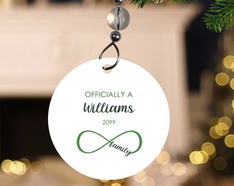 Adoption Ornament- Forever Family Ornament- Personalized Adoption Ornament- First Christmas Adopted- Officially Adopted Christmas Ornament