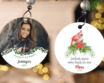 Memorial Ornaments- Christmas Memorial Ornament- Memorial Christmas Ornament- Memorial Christmas Ornaments Personalized- With Picture Photo
