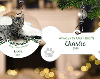 Pet Memorial Ornament- Pet Memorial Christmas Ornament- Pet Photo Ornament- Dog Memorial Ornament- Cat Memorial Ornament- Bird Memorial