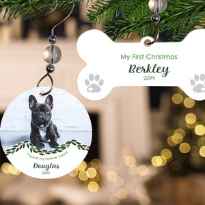 Dog Christmas Ornament Personalized Dog Ornament Pet Memorial Ornament Custom Ornament Pet Ornament Pet Christmas Ornament Dog Memorial image 1