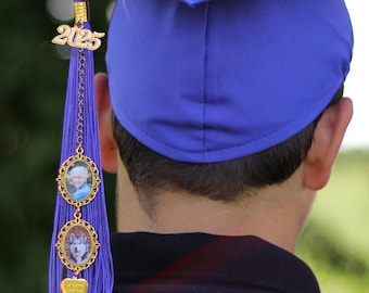 Colgante para foto de graduación, borla conmemorativa de graduación, borla para foto, colgante conmemorativo para birrete de graduación, colgante para borla de graduación