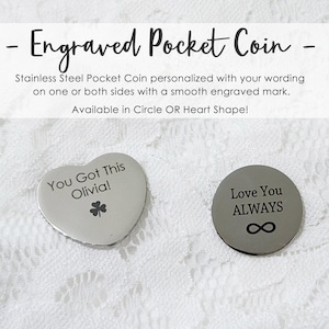 Personalized Pocket Coin- Personalized Pocket Token- Pocket Pebble- Pocket Stone- Inspirational Pocket Coin- Sobriety Coin- Religious Coin