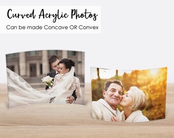 Curved Acrylic Photo- Curved Acrylic Picture- Acrylic Picture Frame- Acrylic Photo Frame- Acrylic Photo Gift