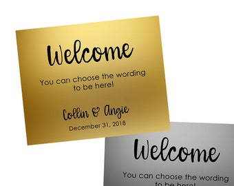 Wedding Welcome Bag Stickers- Wedding Welcome Bag Labels- Destination Wedding- Hotel Welcome Bag Stickers- Gold or Silver