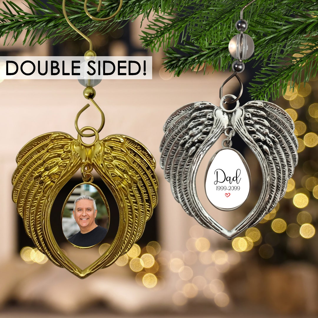 Memorial Angel Ornament Angel Wing Christmas Ornament Etsy