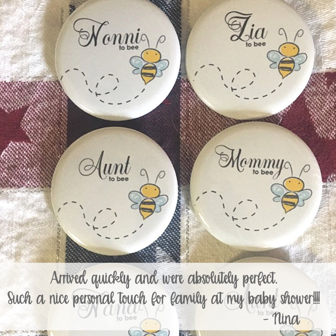 Baby Shower Pins Baby Shower Pins for Mom and Dad Baby | Etsy