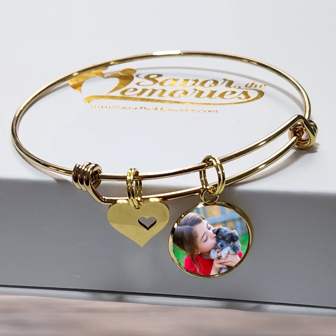 Photo Bracelet Personalized Photo Bracelet Photo Charm Bracelet Gifts ...