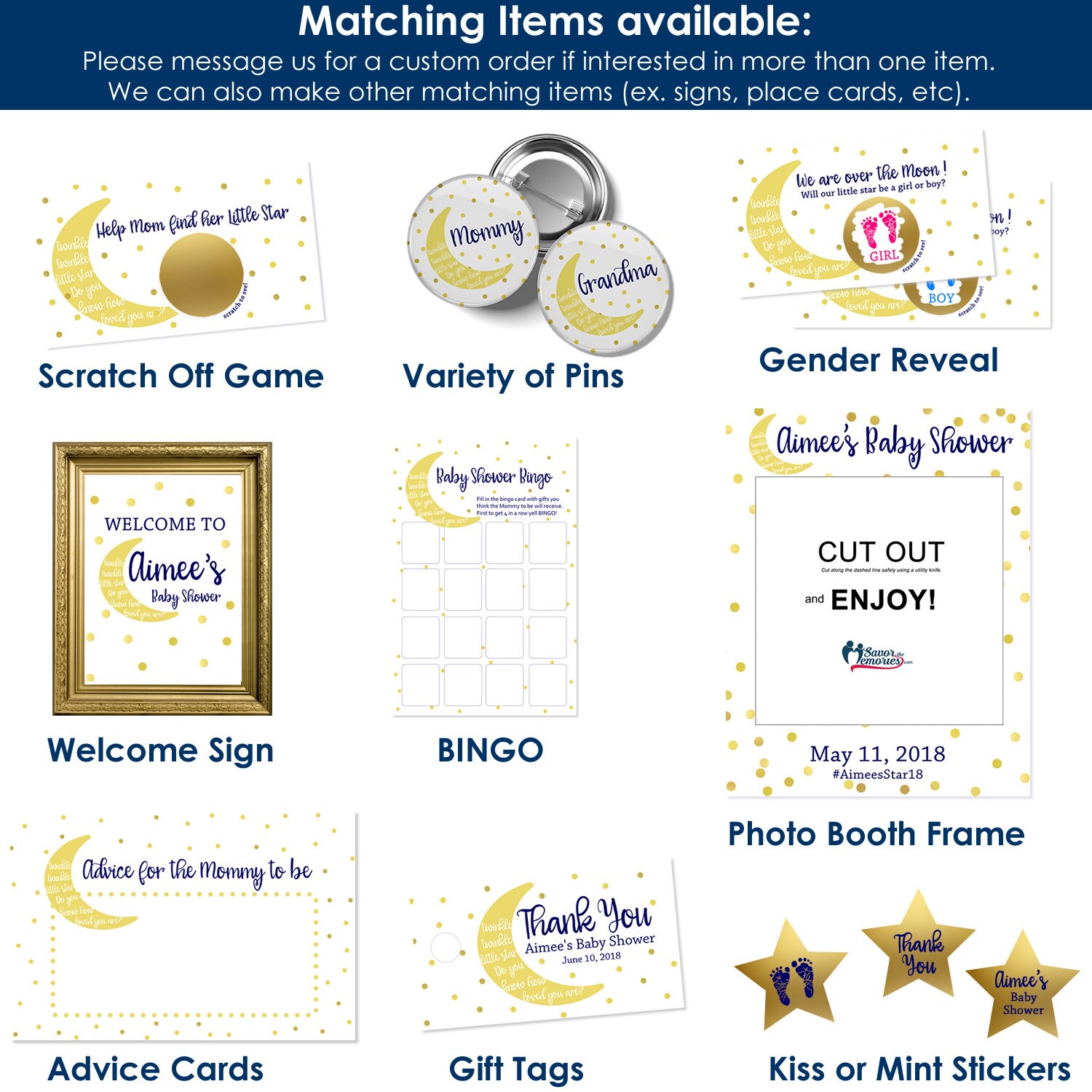 25 Baby Shower Scratch Off Game Baby Shower Scratch Game Etsy