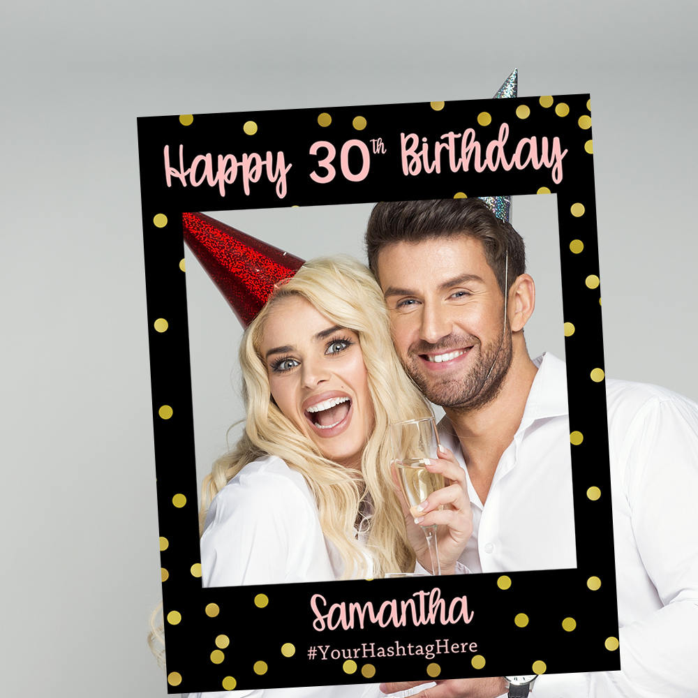 Birthday Photo Booth Frame Birthday Photo Frame Birthday Etsy