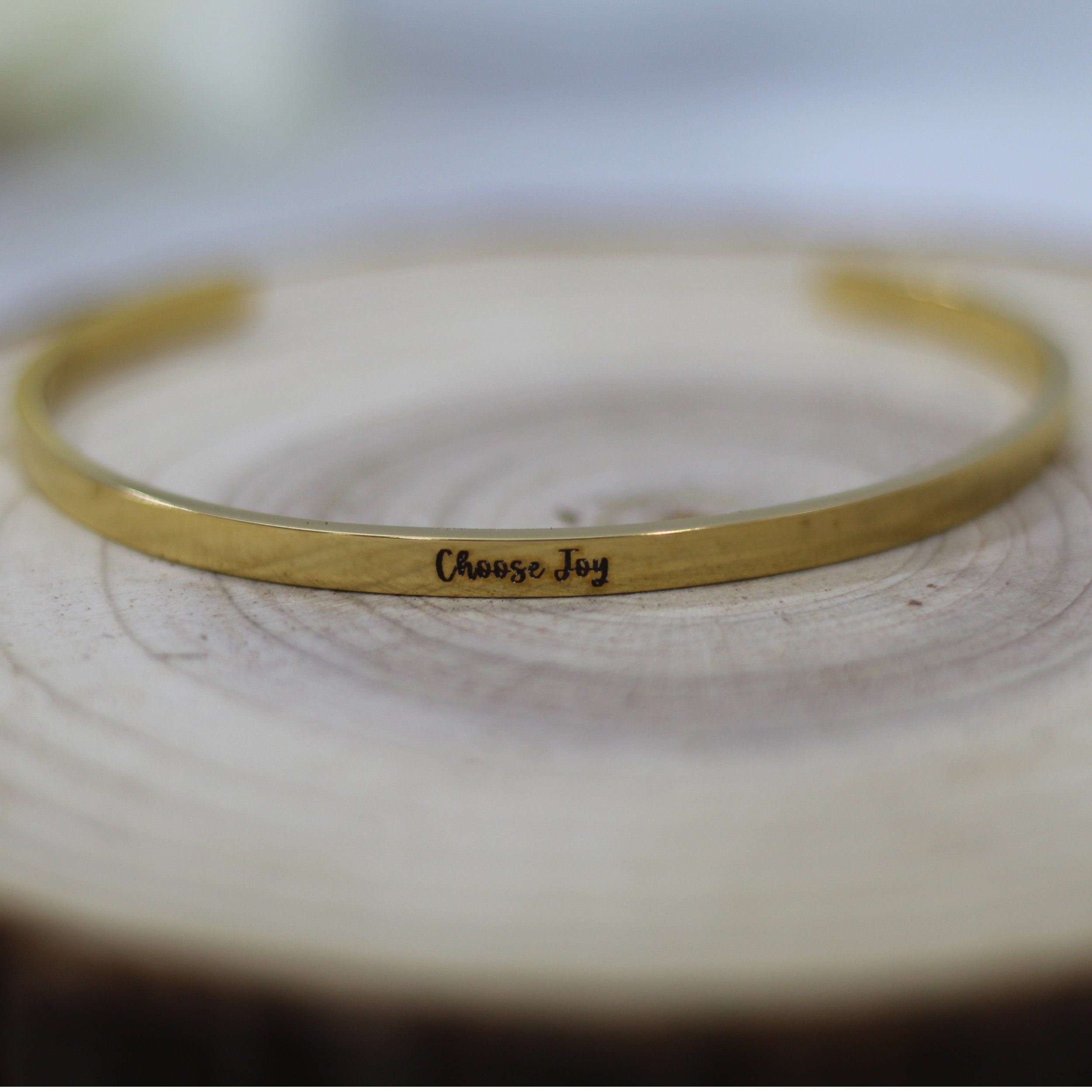 Choose Joy Bracelet Choose Joy Cuff Bracelet Choose Joy Etsy