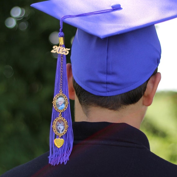 Graduation Photo Charm, Graduation Memorial Tassel, Tassel Photo, Memorial Graduation Cap Charm, Graduation Tassel Charm