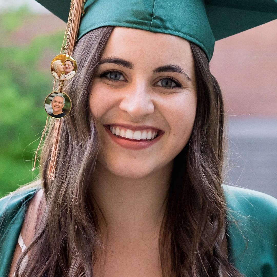 Graduation Tassel Photo Charm Graduation Tassel Memorial Charm