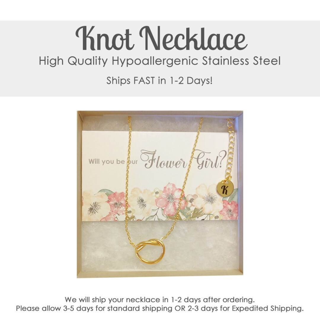 Flower Girl Necklace Flower Girl Necklace and Bracelet Etsy