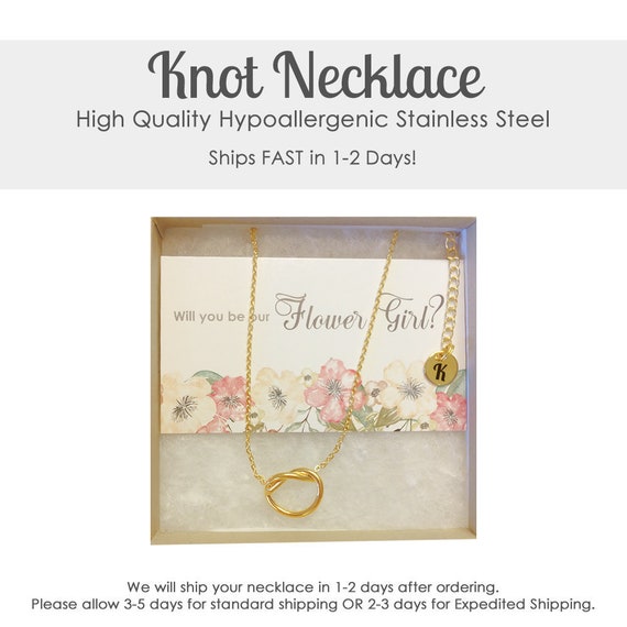 Etsy flower deals girl necklace
