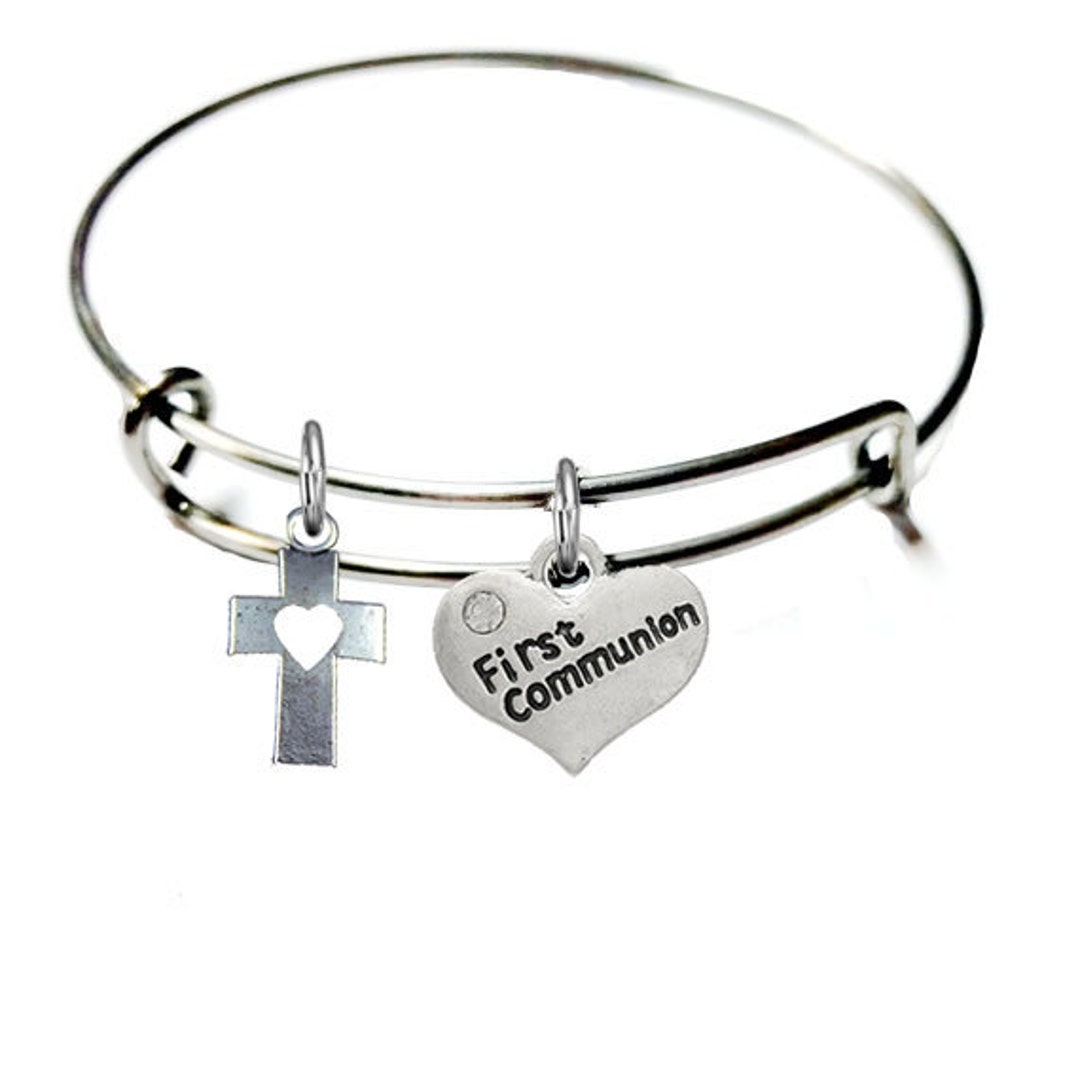 First Communion Bracelet Girls First Communion Jewelry Etsy