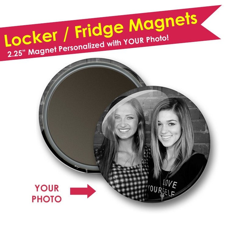 Photo Magnets Back to School Locker Decorations Locker Magnets Refrigerator Magnet Locker Accessories Friend Gifts Stocking Stuffer image 1