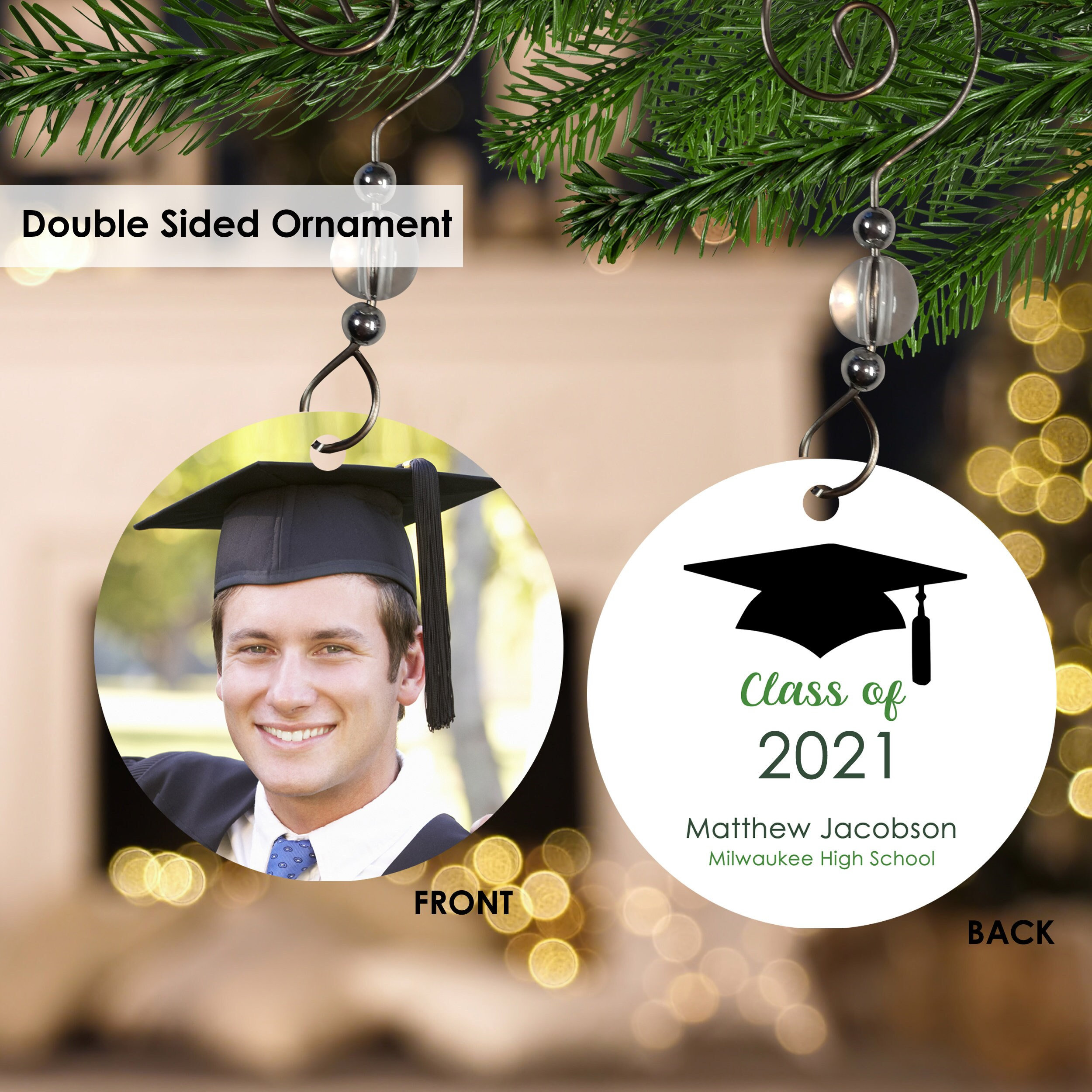 Graduation Photo Ornament Class Of 2022 Ornament Class Of | Etsy Australia