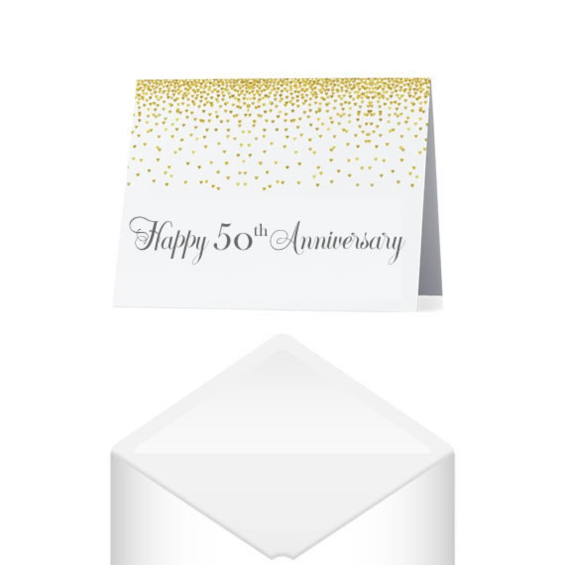 50th Anniversary Card Gold Anniversary Card Anniversary | Etsy