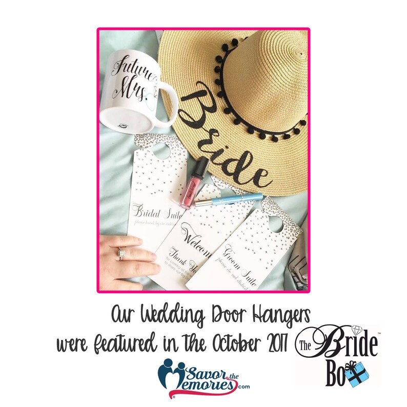 5 Wedding Door Hanger Wedding Hotel Door Hangers Wedding Etsy