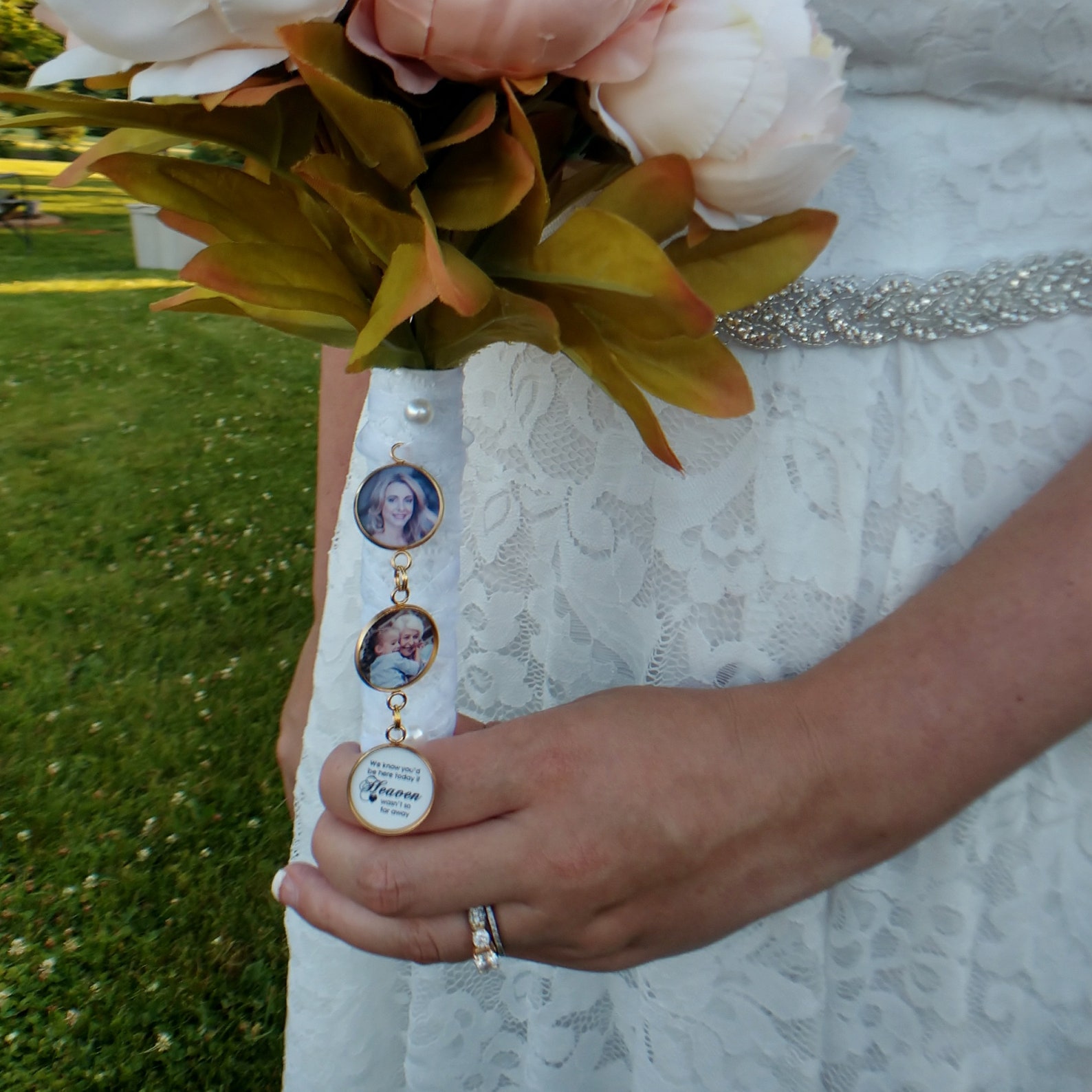 Wedding Memorial Bouquet Charm Wedding Bouquet Memorial Etsy