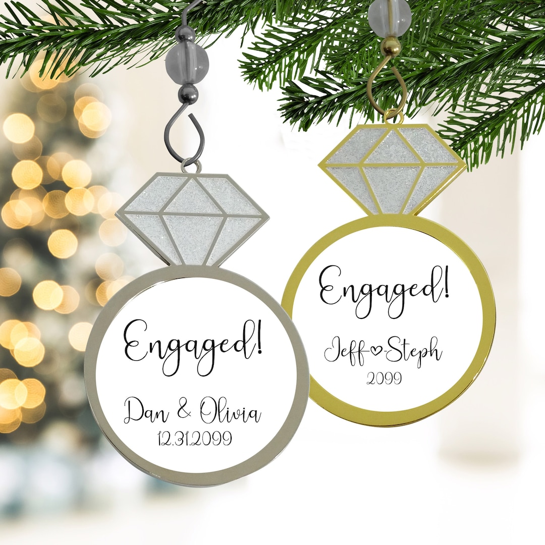 Diamond Ring Ornament Engagement Ring Ornament Ring Etsy