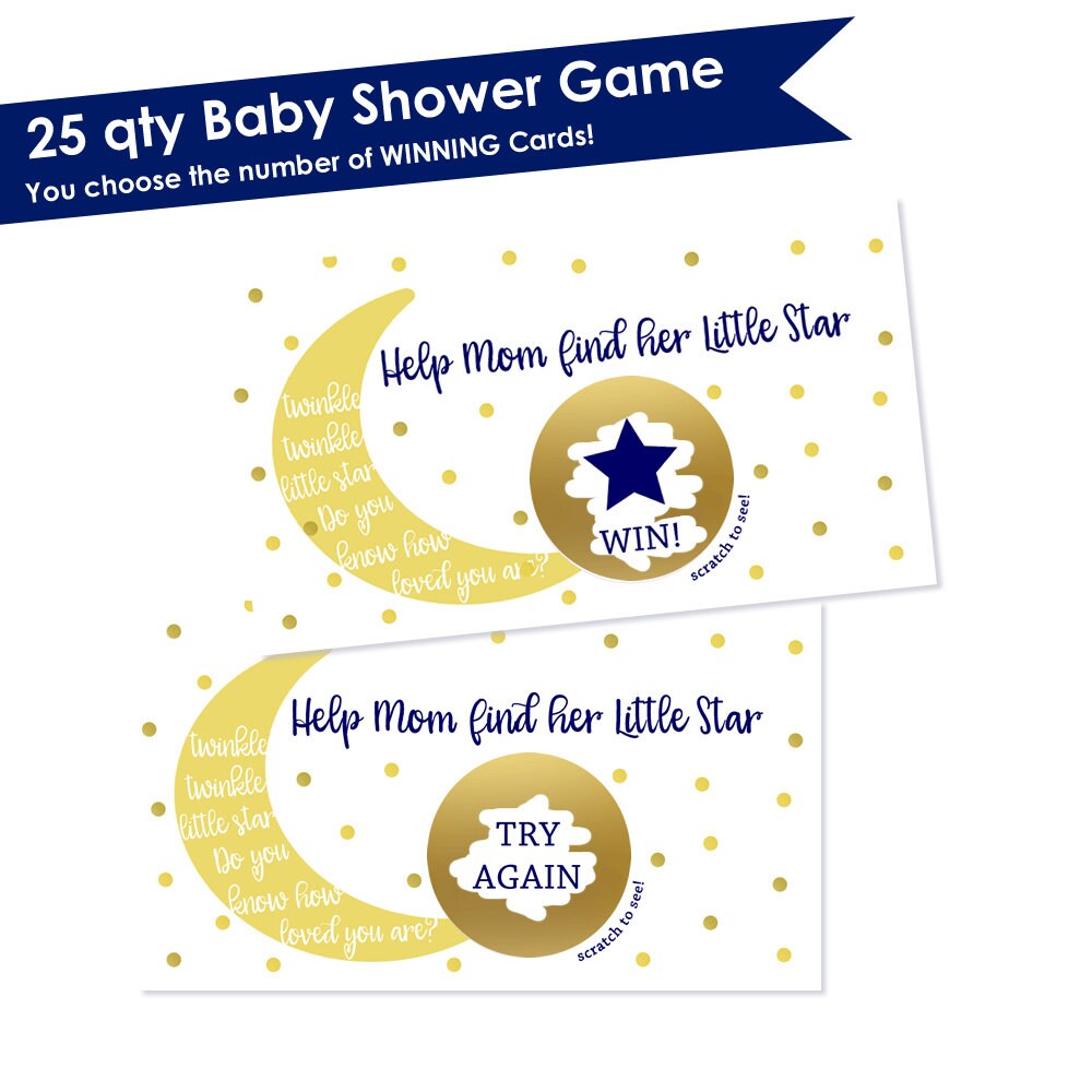 25 Baby Shower Scratch off Game Baby Shower Scratch Game Etsy Australia