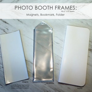 50 Photo Booth Frame Photo Booth Frames Wedding Photo Booth Wedding Favors Wedding Photo Frame Wedding Photo Inserts PLUS Mag Frames image 3