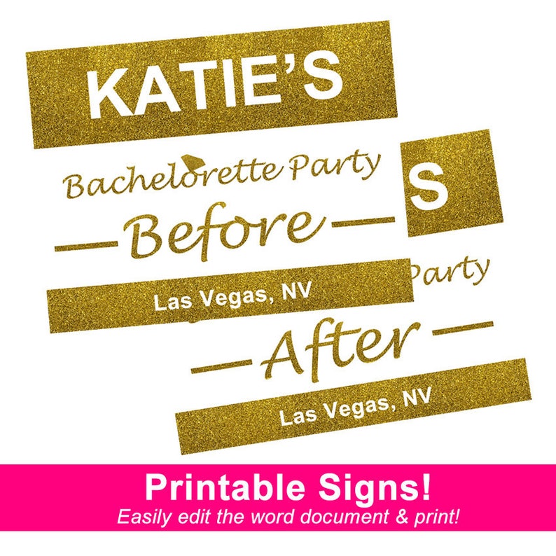 Bachelorette Party Printable Bachelorette Party Signs - Etsy