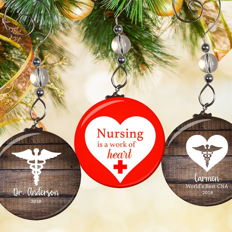 Nurse Ornament Nurse Christmas Ornaments RN Ornament Etsy