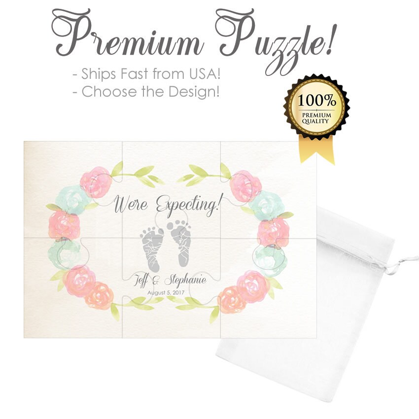 Pregnancy Puzzle Pregnancy Reveal to Grandparents Pregnancy Etsy