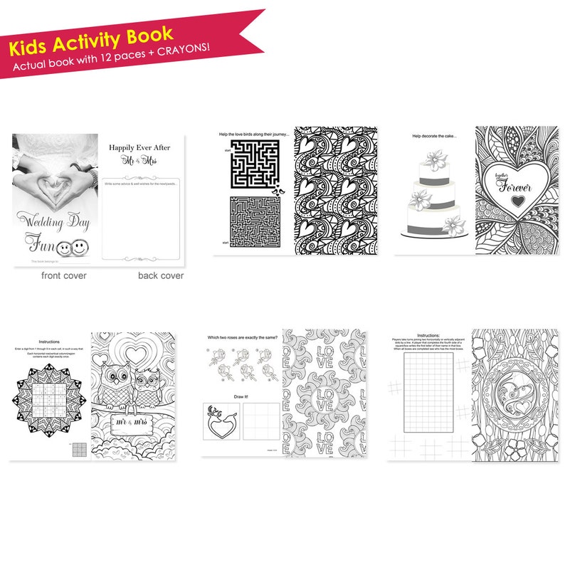 Download Wedding Kids Activity Book Sale Kids Wedding Coloring Book 10 Wedding Activity Book Plus Crayons Childrens Kids Wedding Coloring Book Party Supplies Paper Party Supplies Deshpandefoundationindia Org