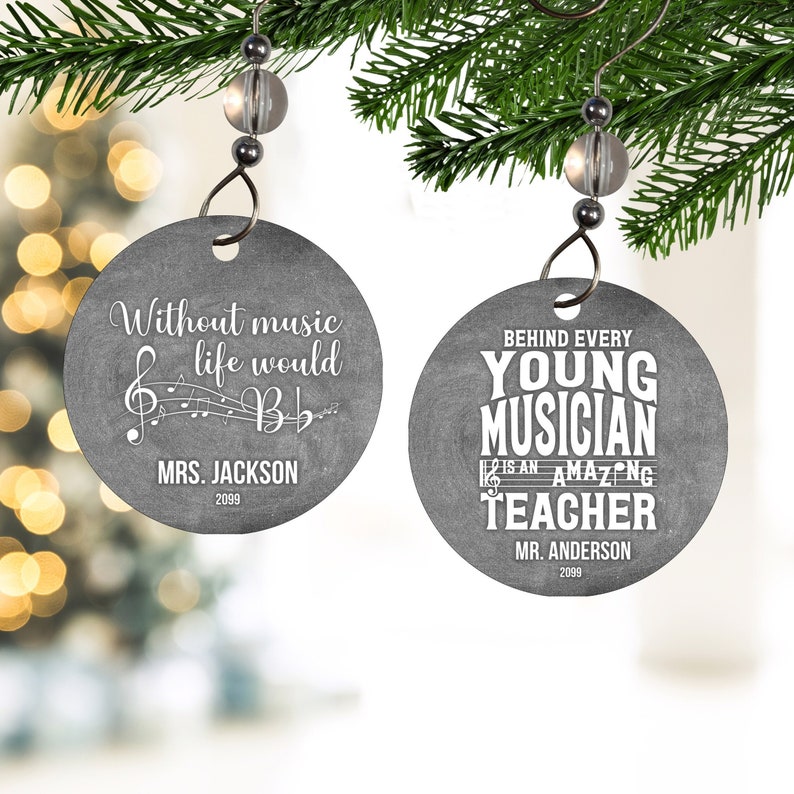 Band Teacher Ornament Music Teacher Ornament Orchestra image 1