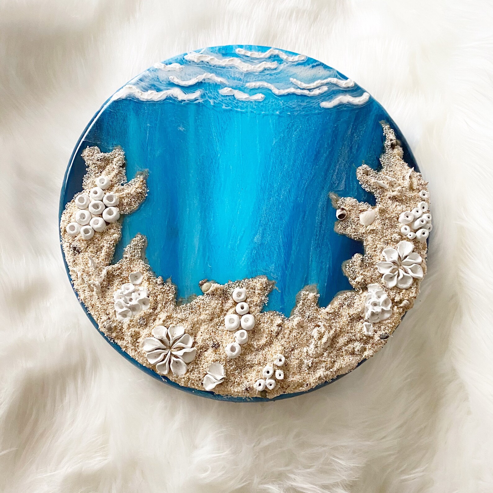 16 Resin Beach Wall Art Resin Ocean Art Beach Decor Waves Etsy