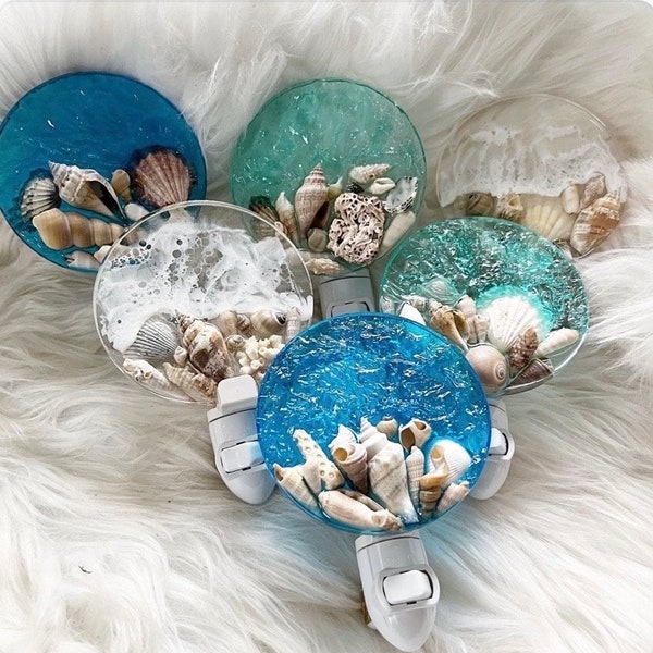 Sea Shell Resin Art Etsy