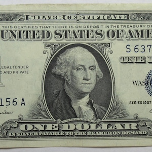 1957-B United States One Dollar Silver Certificate (#E826a)