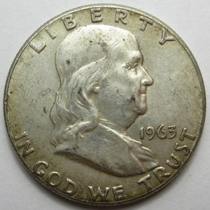 1963 Silver Franklin Half Dollar (#E913f)